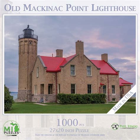 Old Mackinac Point Lighthouse Pieces Mi Puzzles Puzzle Warehouse