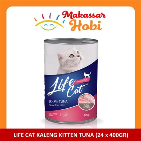 Jual Life Cat Kaleng 1 Dus Isi 24 Kitten Rasa Tuna 24400 Gr Makassar