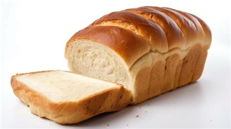 Premium Photo Freshly Baked Loaf Of Bread On A White Background