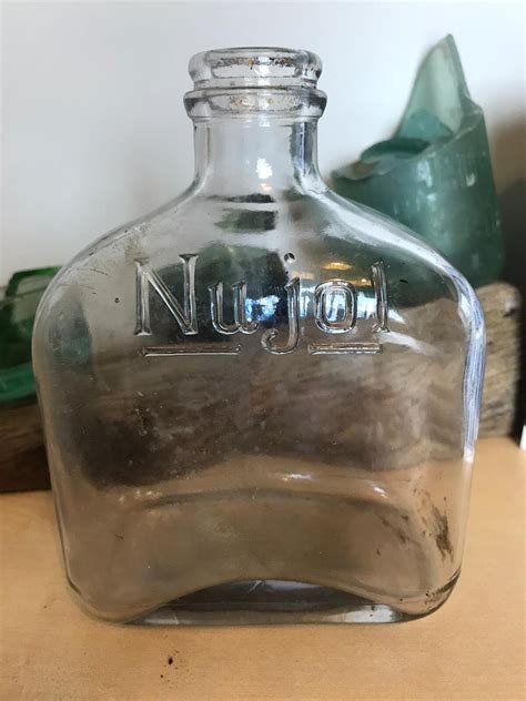 Vintage 1940s 'Nujol' Mineral Oil Bottle | Etsy