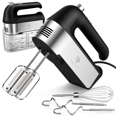 Hand Mixer Electric, 450W Kitchen Mixers with Scale Cup Storage Case ...