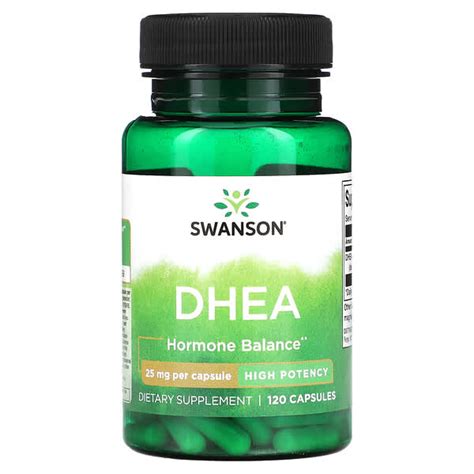 Swanson Dhea High Potency 25 Mg 120 Capsules