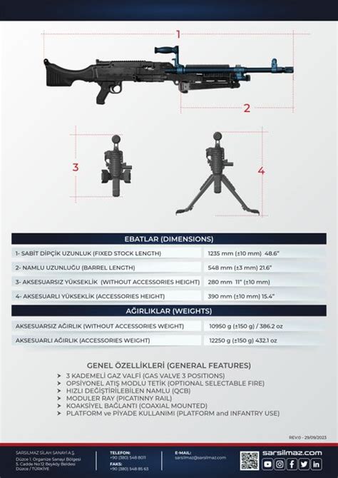 SAR 762 MT-D 7.62x51mm Machine Gun - EDEX 2025