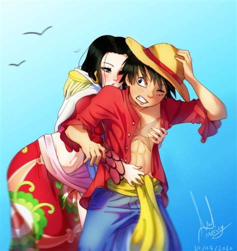 Boa Hancock Monkey D Luffy One Piece Luffy And Hancock One Piece Porn