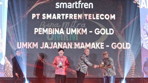 Smartfren Raih Predikat Gold Dalam Bina Umkm Awards Lewat Program