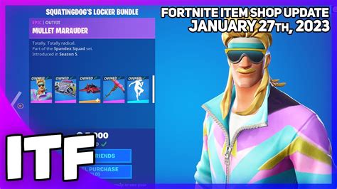 Fortnite Item Shop Squatingdog Locker Bundle Is Back January 27th