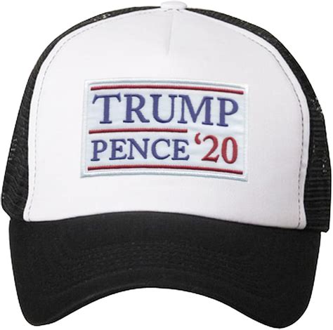 Trump Pence 2020 Trucker Hat White at Amazon Men’s Clothing store