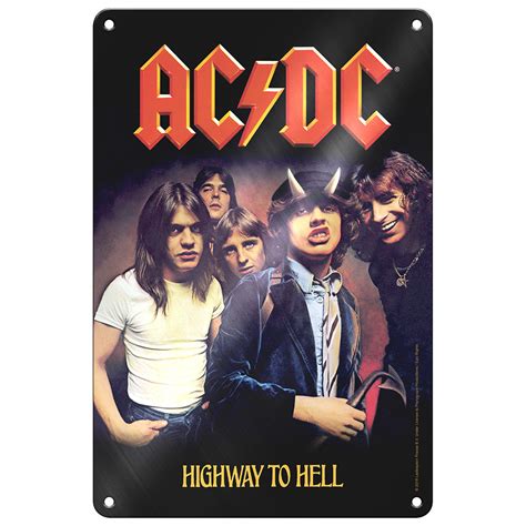 AC/DC Highway to Hell Tin Sign - AC/DC