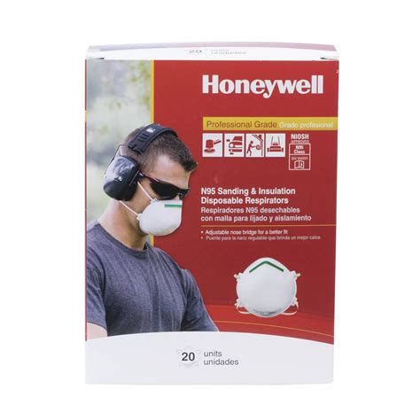 Honeywell Sperian Saf T Fit Plus N95 Disposable Respirator 20 Pack