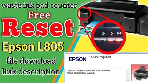 How To Fix Epson L805 Ink Pad Is At The End Of Its Service Life Ink Pad