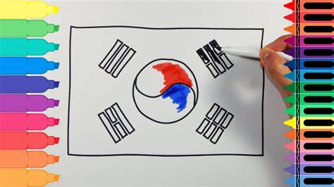 30 South Korea Flag Coloring Pages - Zsksydny Coloring Pages