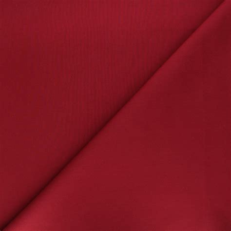 Tissu Popeline De Coton Rouge Carmin Mpm