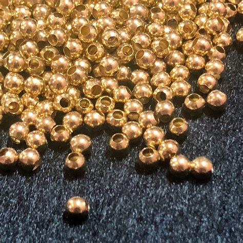 3mm Round Brass Beads 500 Pcs Raw Brass Beads Etsy