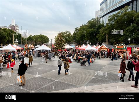 Christmas in Japan. Christmas Market in Nagoya Stock Photo - Alamy