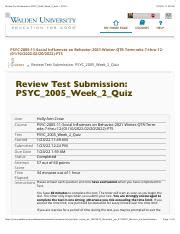 PSYC 2005 Wk 2 Pdf Review Test Submission PSYC 2005 Week 2 Quiz