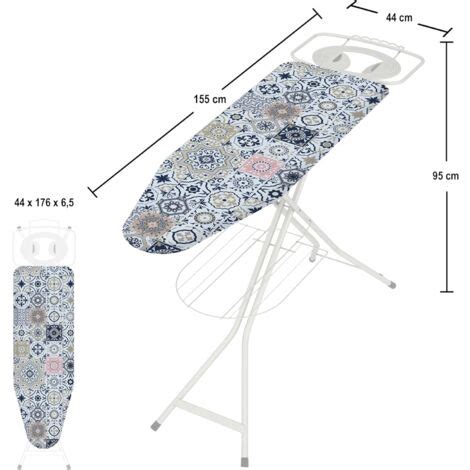 Colombo Stella Table à repasser 120x40 cm avec hauteur réglable