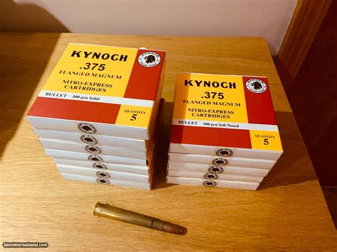 Kynoch Flanged Magnum Nitro Express Cartriges Grain Soft Nosed