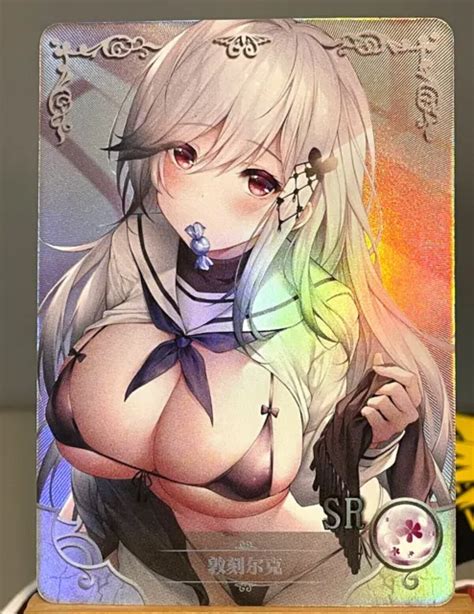 Dunkerque Azur Lane Carte Goddess Story Anime Waifu Doujin Holo Card Sr