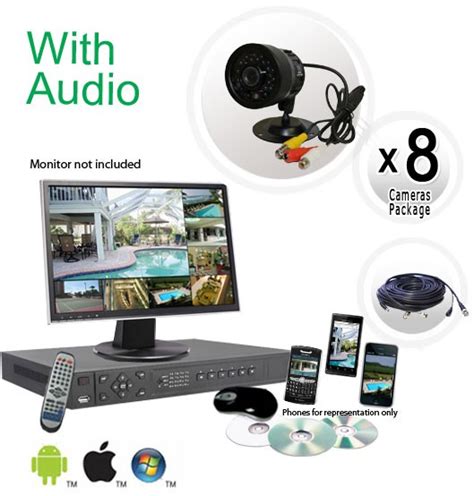 8 Security Camera System with Audio