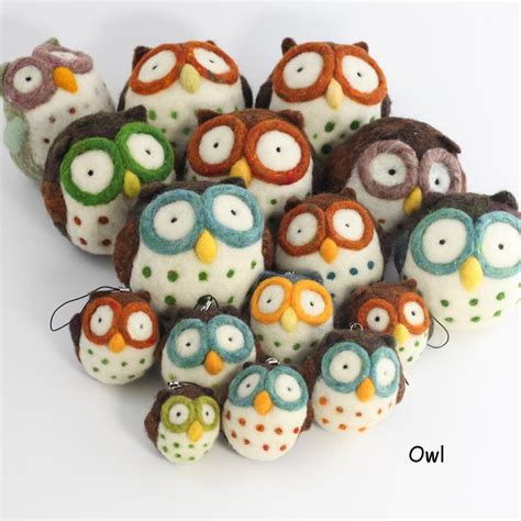 Needle Felting Owl Kit Etsy