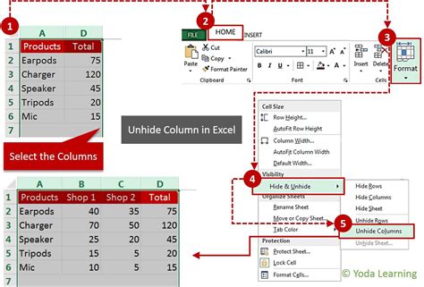 How To Unhide Column In Excel Or Find The Hidden Value In Excel