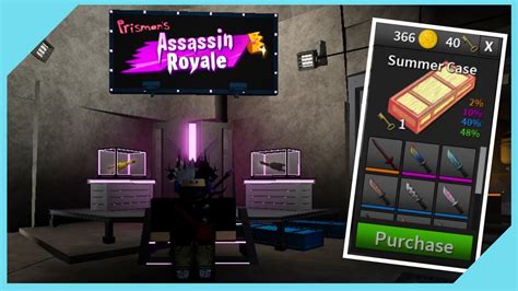 Roblox Assassin New Assassin Royale Update Summer Case 40 Keys Unboxing Youtube