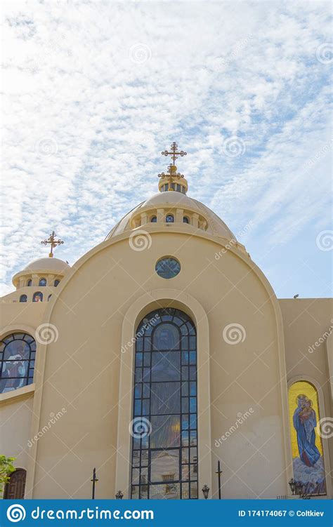 La Iglesia Ortodoxa Copta En El Egyptagainst De Sharm El Sheij En El