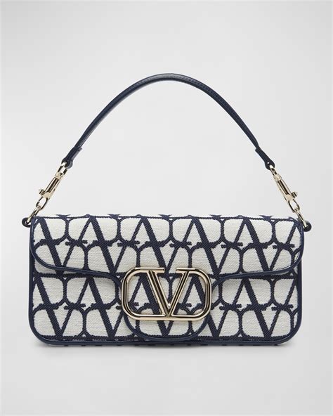 Valentino Garavani Loco Vlogo Leather Shoulder Bag Neiman Marcus