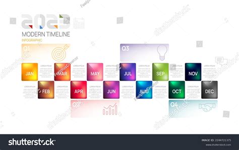 Infographic 2023 Template Business Modern Timeline Stock Vector (Royalty Free) 2244721375 ...