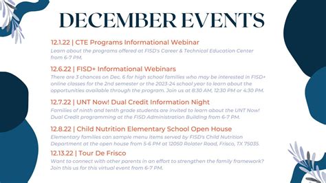 Frisco ISD On Twitter From Educational Program Webinars To A