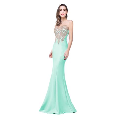 Mint Green Mermaid Prom Dresses