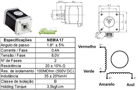 Motor De Passo Nema Ws A Modu Wotiom Cinestec