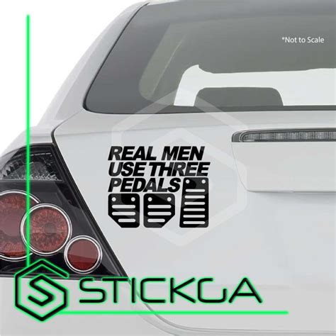 Real Men Use Pedals Vinyl Cut Sticker Decal Shopee Singapore