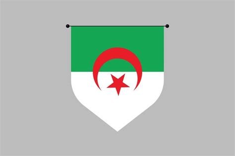 Premium Vector Algeria Flag The Flag Of Algeria Flag Of Algeria