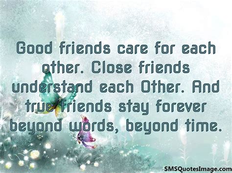 True friends stay forever - Friendship - SMS Quotes Image