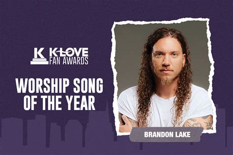 brandon lake wins worship song   year  praise