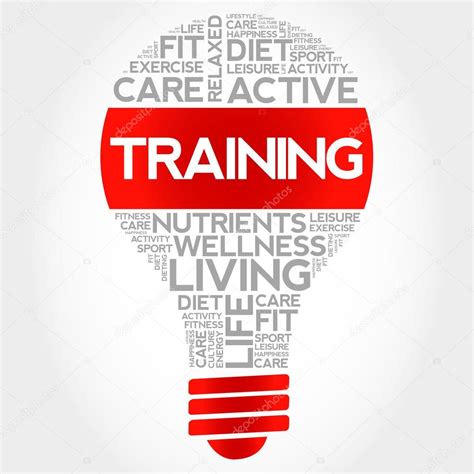 Training Bulb Word Cloud Stock Vector Image By ©dizanna 103748596