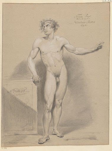 Standing Male Nude Seen From The Front Free Public Domain Image Look