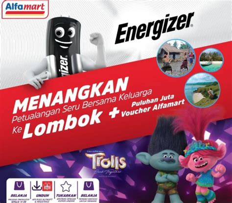 Undian Energizer Berhadiah Trip Lombok Pemburukuis