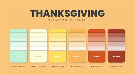 Thanksgiving color scheme. Color Trends combinations and palette guide ...