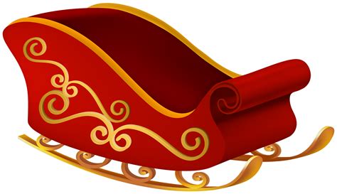santa and sleigh clip art 9