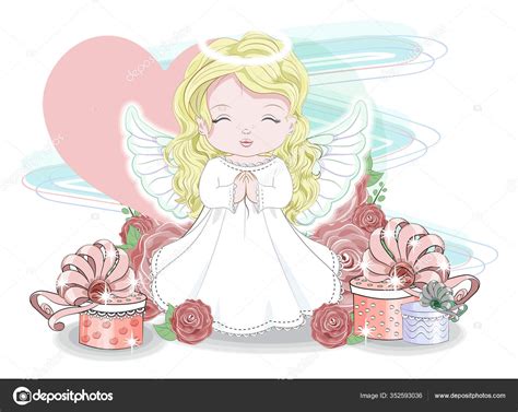 Cartoon Baby Angel Drawing free for commercial use high quality images