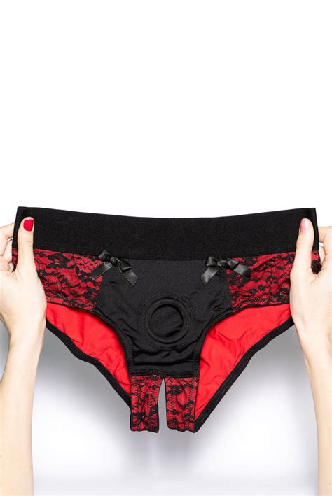 Crotchless Pegging Panty Set Erotika Sexy Boutique