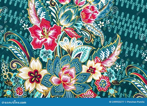 Batik Sarong Pattern Background In Thailand Traditional Batik Sarong