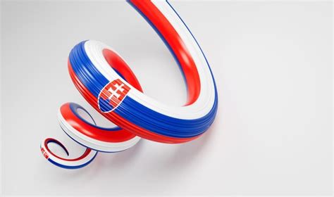 Premium Photo 3d Flag Of Slovakia 3d Spiral Glossy Ribbon Of Slovakia