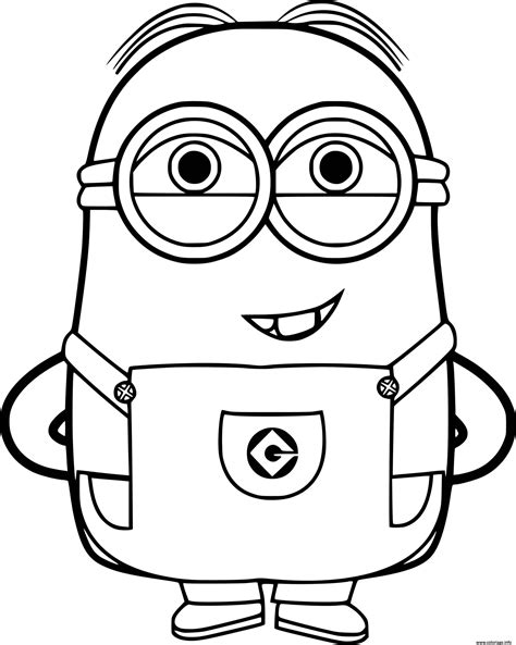 Coloriage Dave Minion Dessin Minions à imprimer