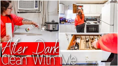 After Dark Instant Clean With Me Kitchen Home Reset Cleaning Motivation