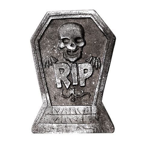 Nuolux Halloween Tombstone Skeleton Tombstone Haunted House Rip Stone Grisly Props Party Decor