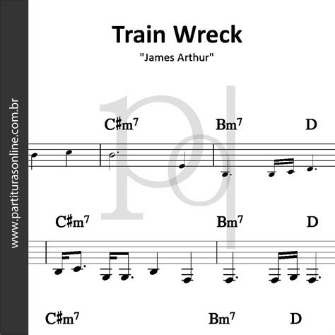 Train Wreck James Arthur Partituras James Arthur Melodias