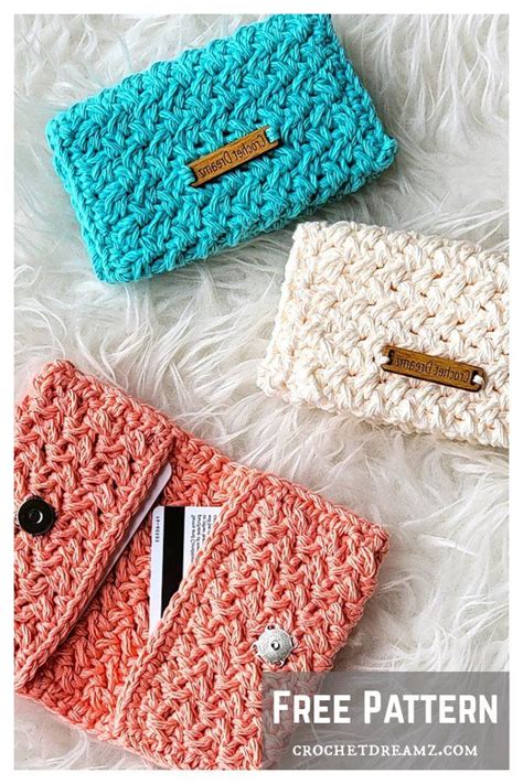 Card Holder Wallet Free Crochet Pattern Crochet Wallet Crochet Bag